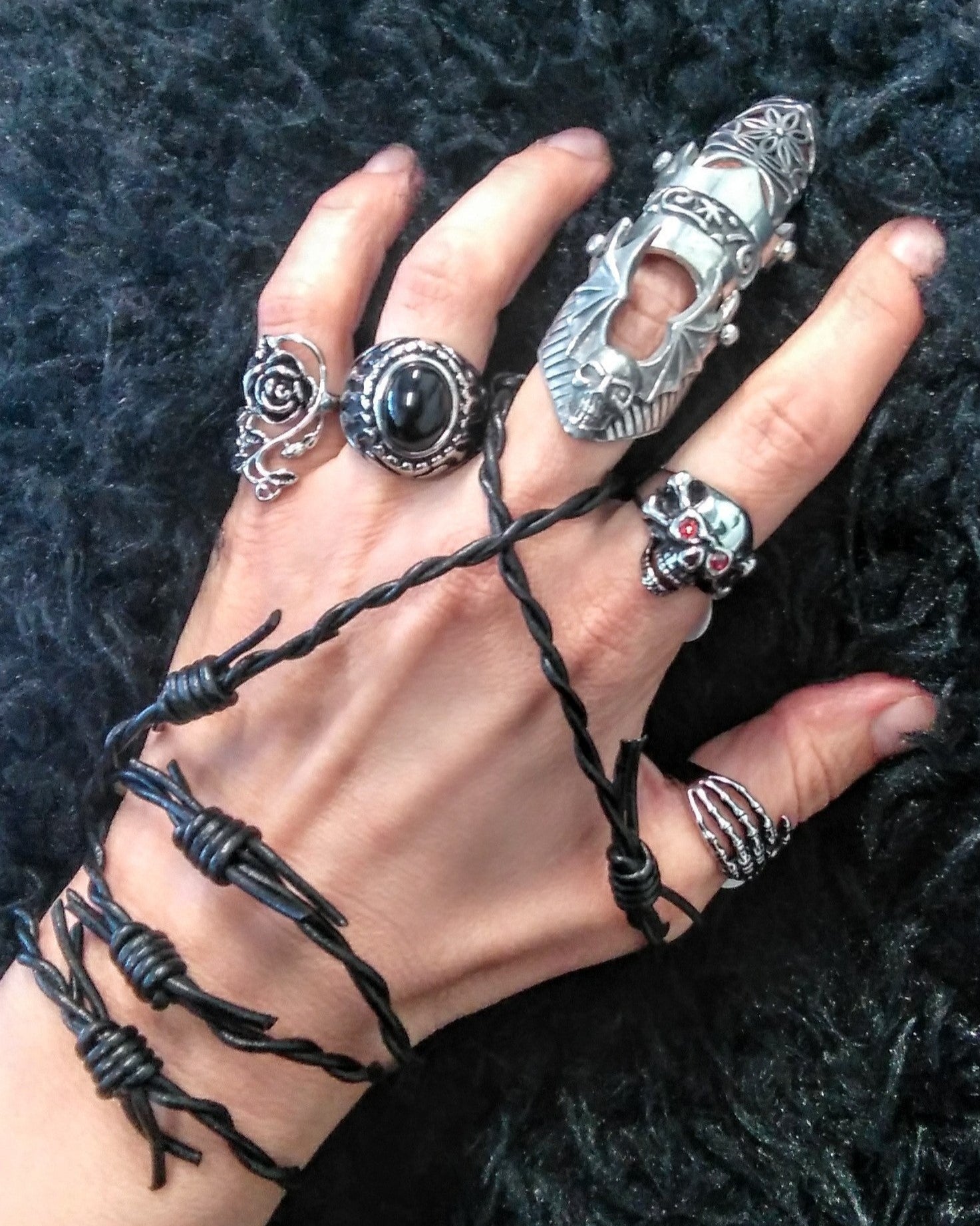 THE MOST GENUINE LEATHER BARBED WIRE