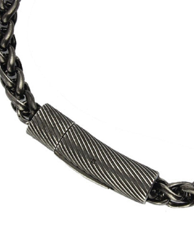 Dirty look bracelet in stainless steel