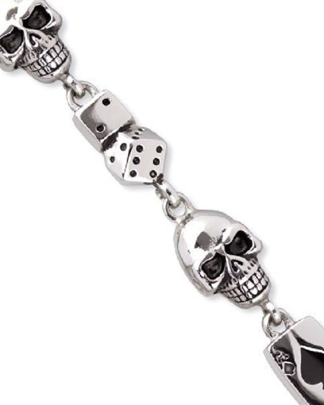 Bracelet Gambling skull