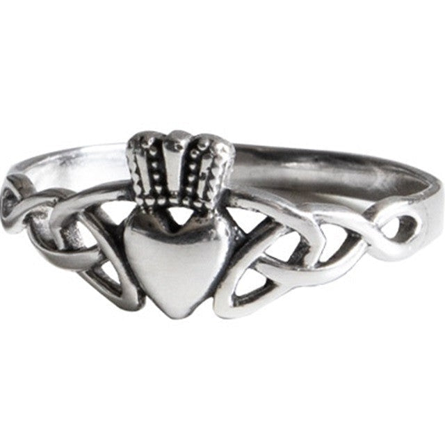 Hõbedast Sõrmus Keldi Claddagh