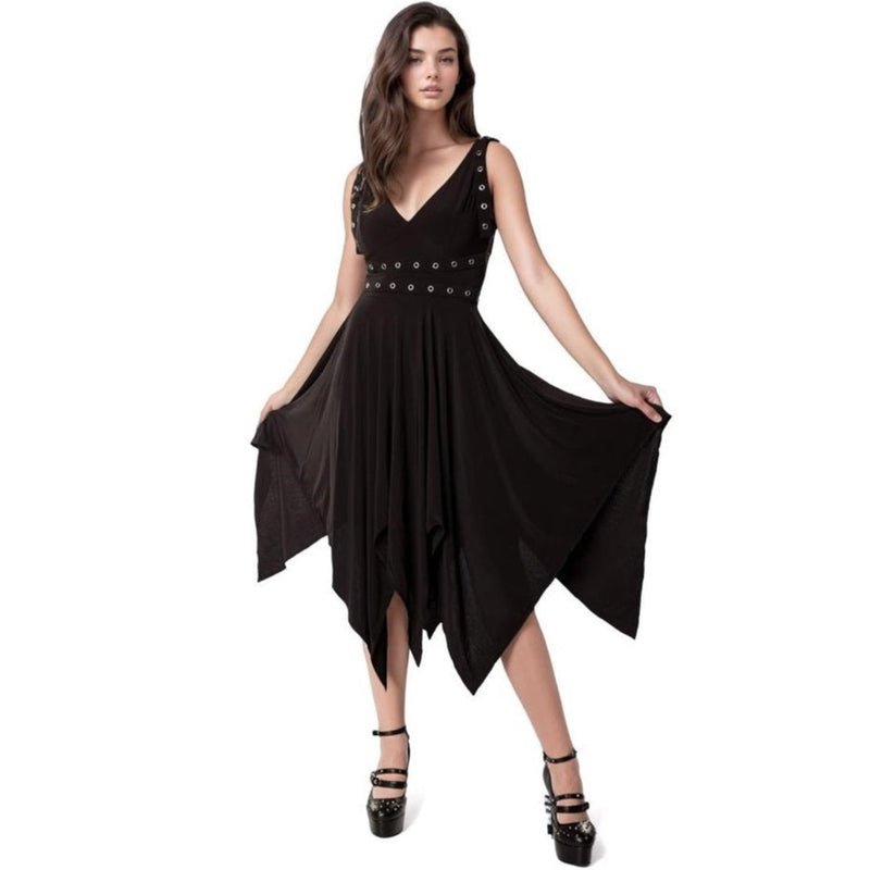 BLACK GOTHIC DRESS