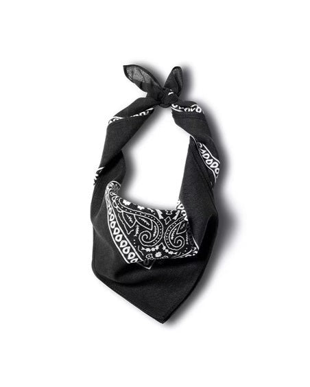 BLACK BANDANA SCARF