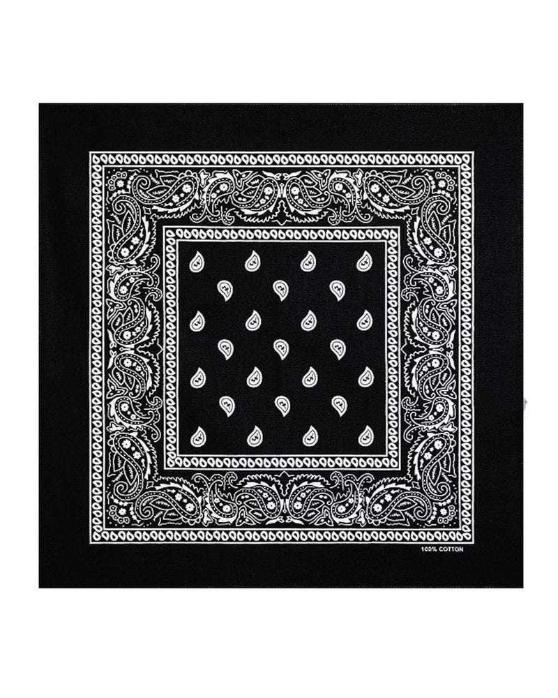 BLACK BANDANA SCARF
