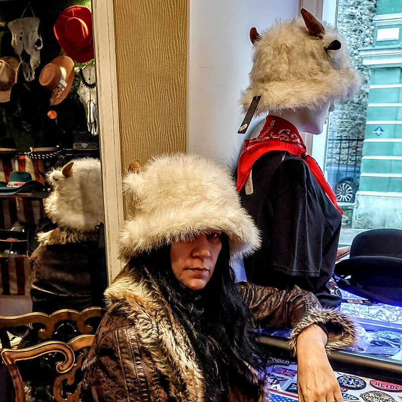FAUX FUR SOFT FLUFFY BUCKET HAT
