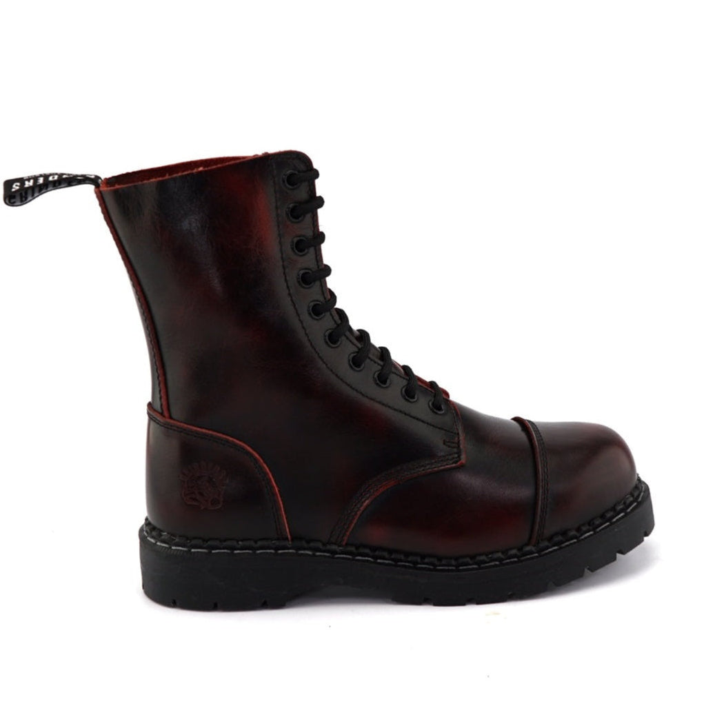 LACE UP BOOTS STAG ACS BURGUNDY