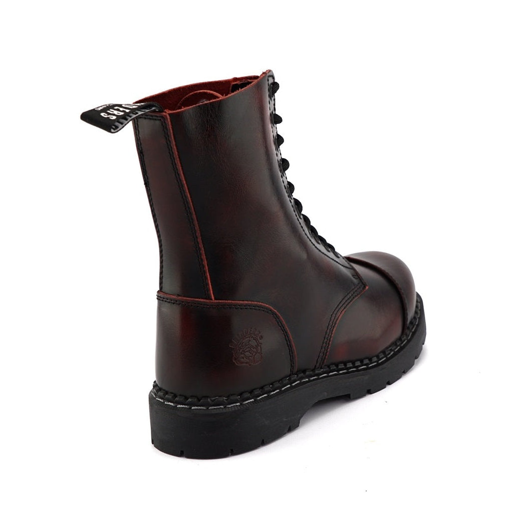 LACE UP BOOTS STAG ACS BURGUNDY