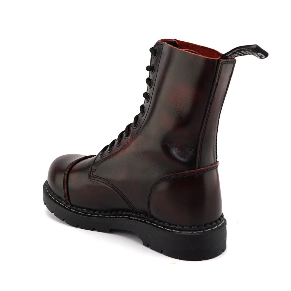 LACE UP BOOTS STAG ACS BURGUNDY