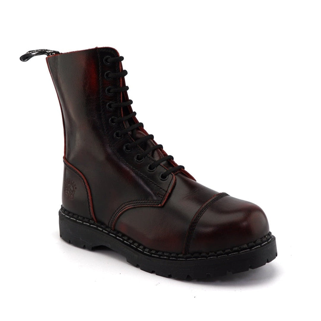 LACE UP BOOTS STAG ACS BURGUNDY