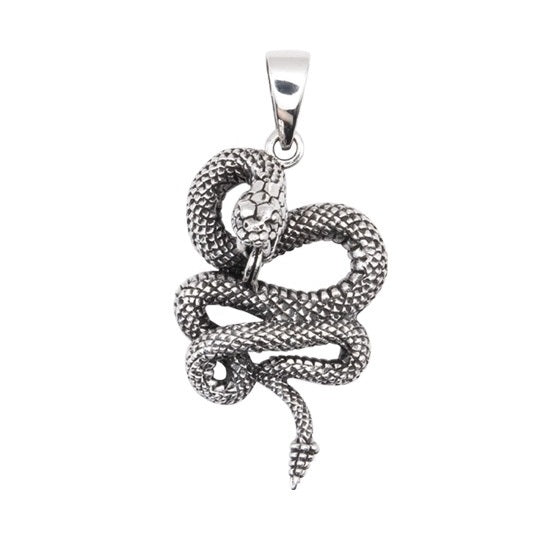 STERLING SILVER SNAKE PENDANT