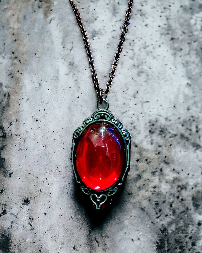 NECKLACE RED CRYSTAL