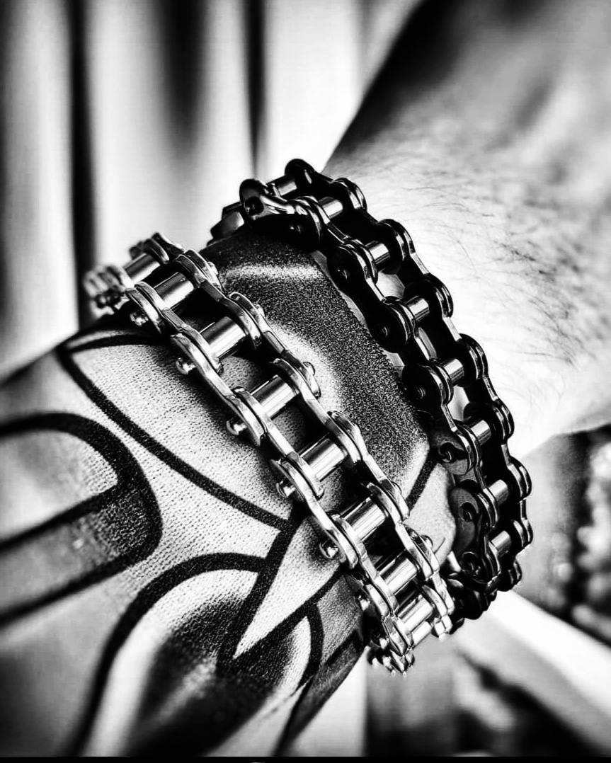 Bracelet Black Bike Chain