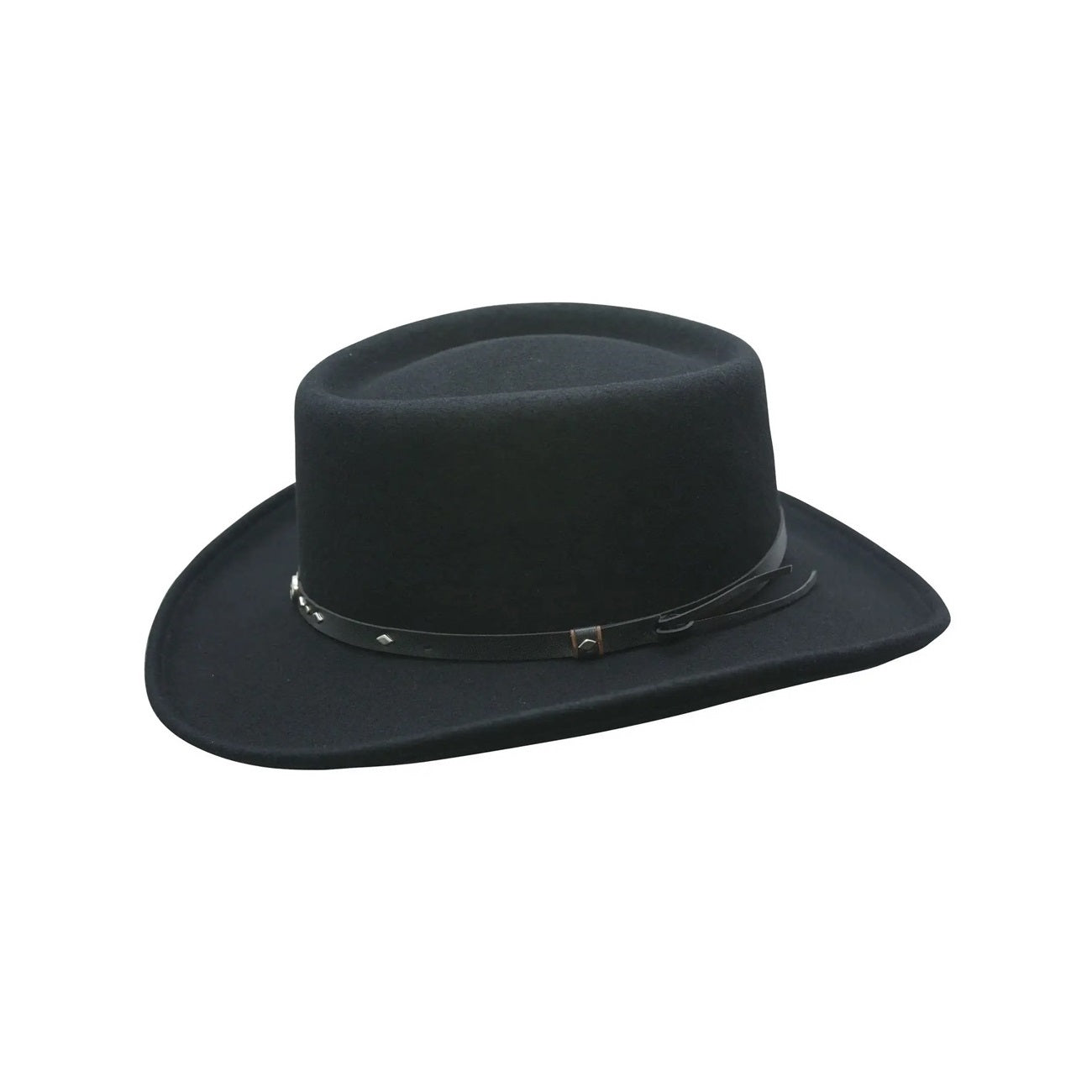 QUINCY WATERPROOF GAMBLER HAT BLACK