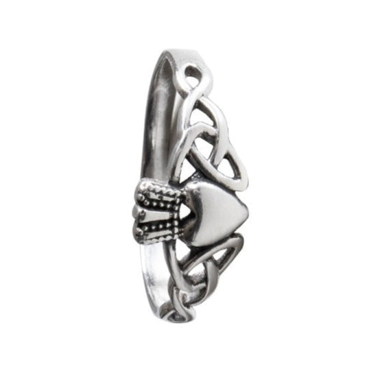 CELTIC CLADDAGH SILVER RING