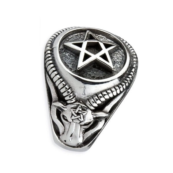 STERLING SILVER RING CELTIC PENTAGRAM