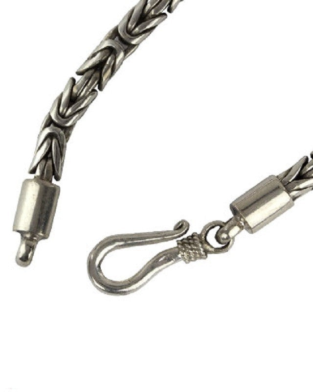 SILVER NECKLACE KING'S CHAIN (4mm)