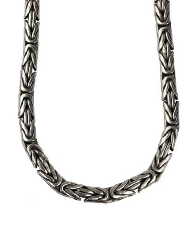 SILVER NECKLACE KING'S CHAIN (4mm)