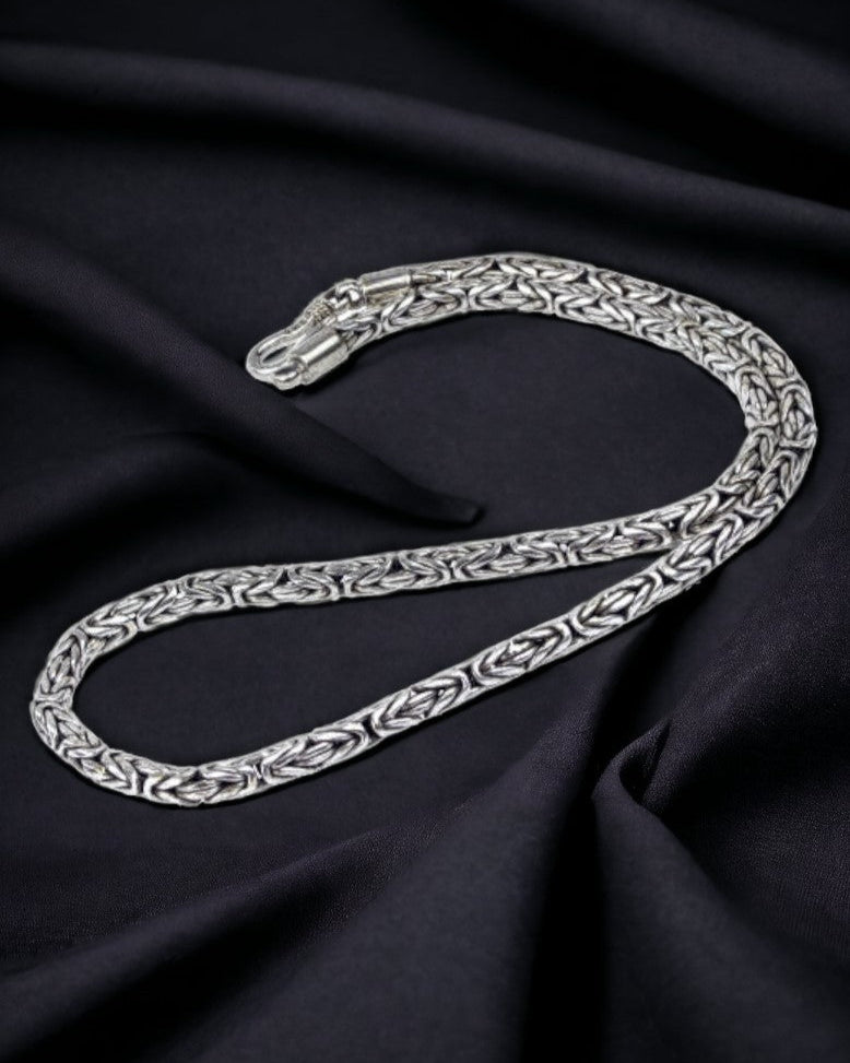 SILVER NECKLACE KING'S CHAIN (4mm)