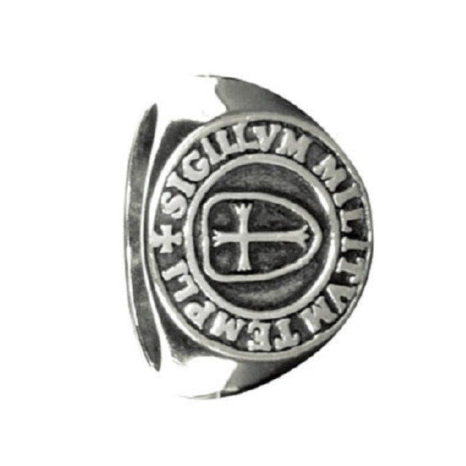 SILVER RING SEAL OF THE TEMPLARS