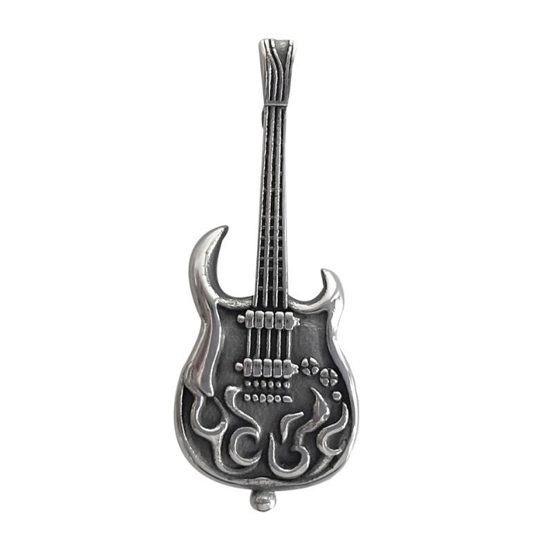 PENDANT FLAMING GUITAR