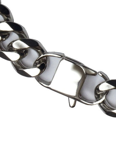 Curb wide chain necklace