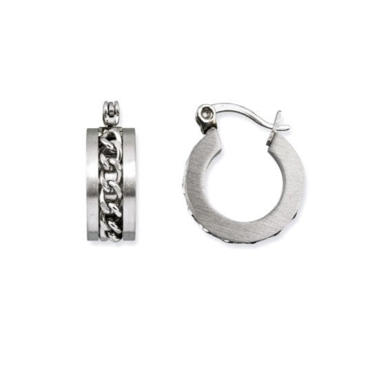 MESH STEEL MATTE EARRINGS