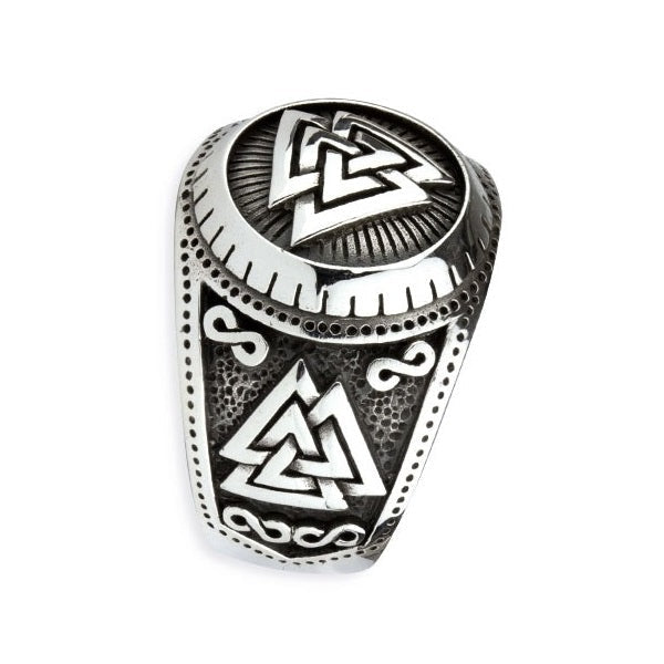WOTAN'S KNOT STEEL RING