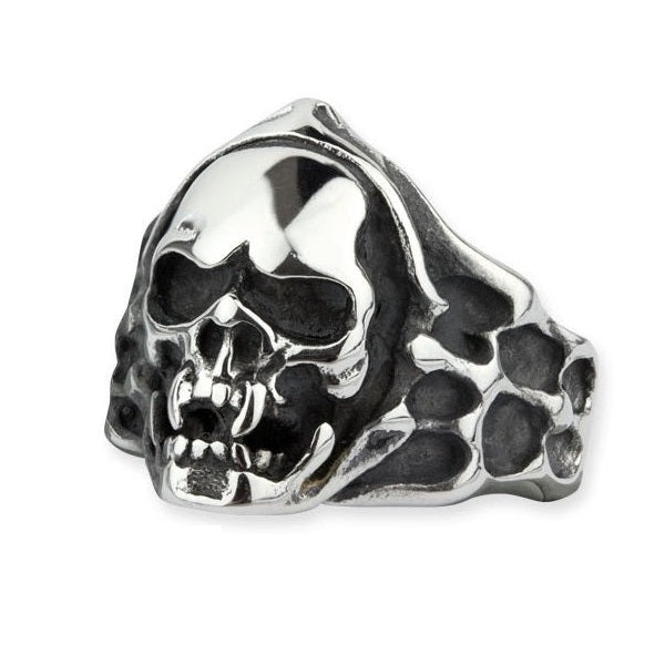 MUMMY SKULL STEEL RING