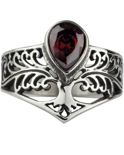 TREE OF LIFE STEEL RING