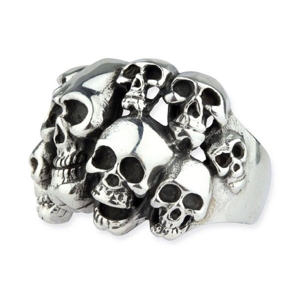 STAINLESS STEEL SKULLS RING