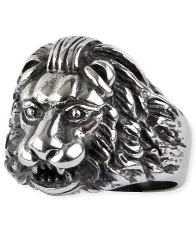 LION HEAD STEEL RING