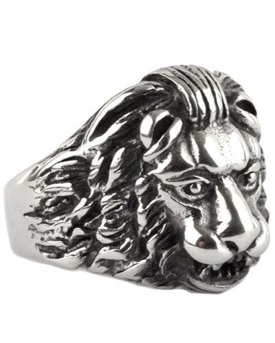 LION HEAD STEEL RING