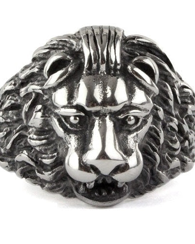 LION HEAD STEEL RING