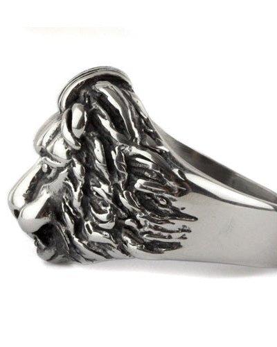 LION HEAD STEEL RING