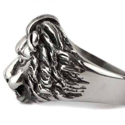 LION HEAD STEEL RING