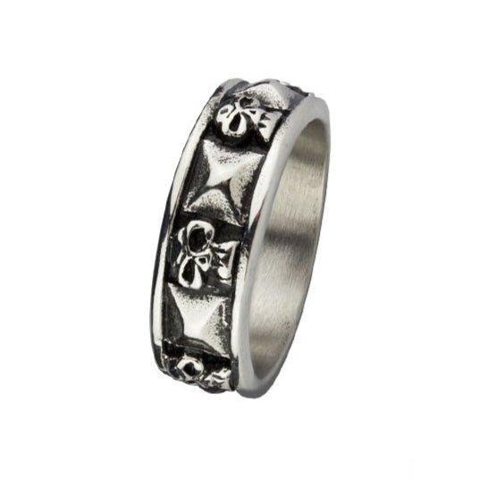 SKULLS STEEL RING