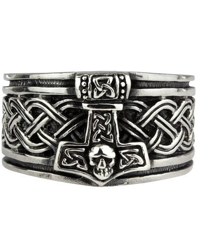 THOR'S HAMMER STEEL RING