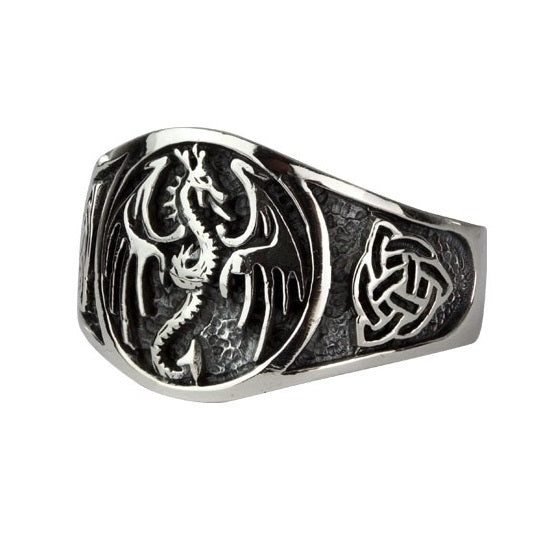 STAINLESS STEEL DRAGON RING