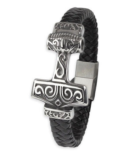 STAINLESS STEEL BRACELET THORS HAMMER