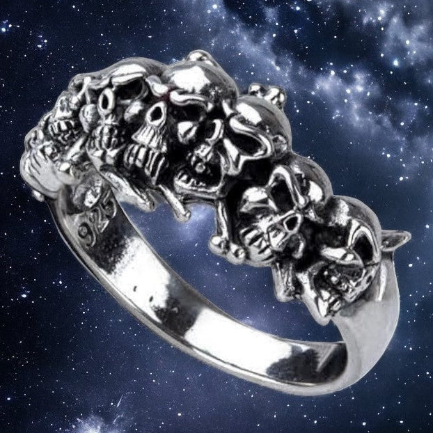 STERLING SILVER RING SKULLS