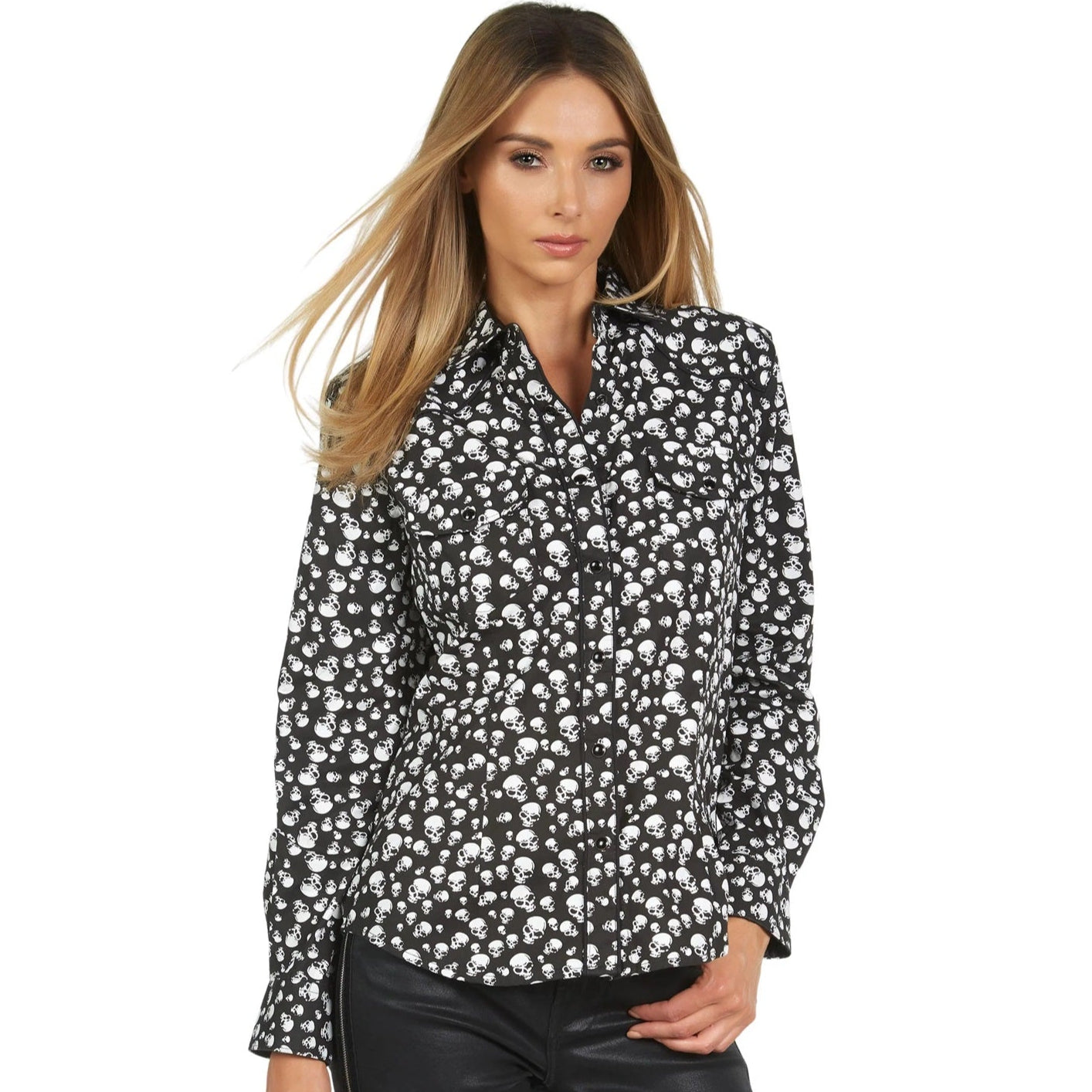 LADIES SHIRT SKULL MINER'S DAUGHTER