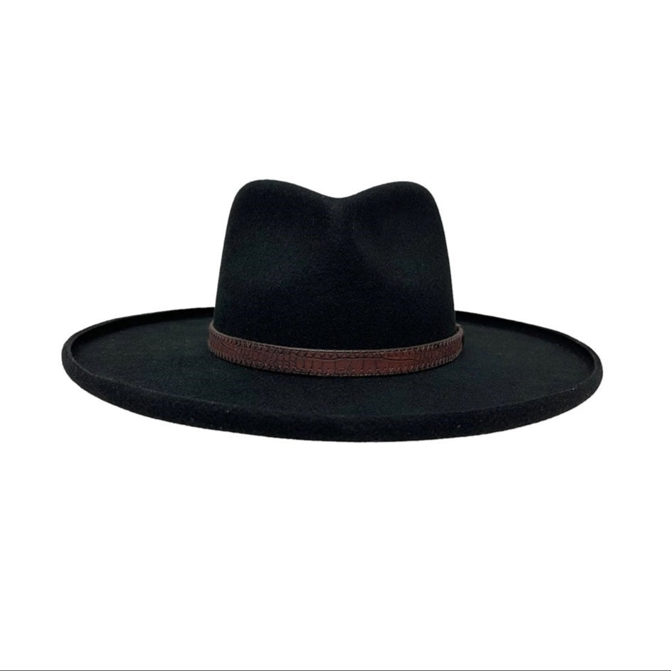 WOOL FELT HAT HUDSON BLACK