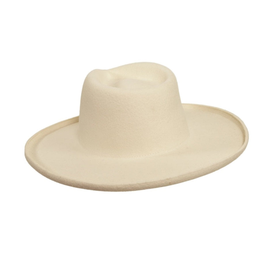 WOOL FELT HAT HUDSON WHITE