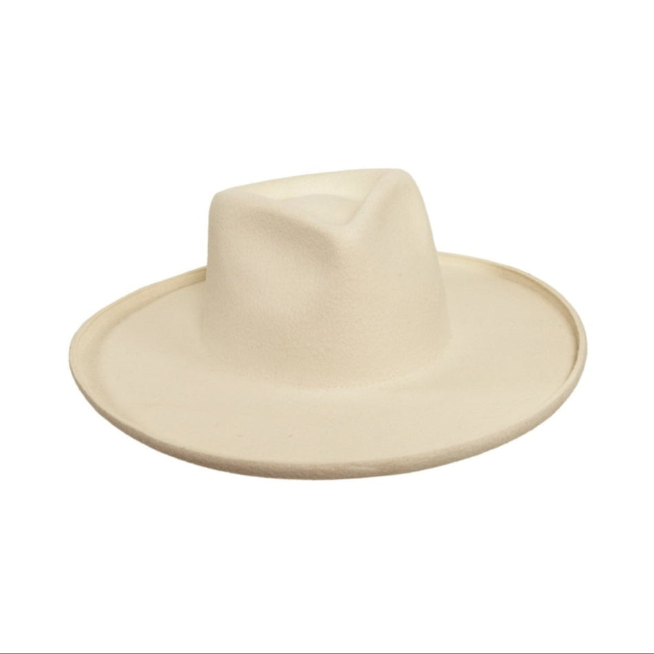 WOOL FELT HAT HUDSON WHITE