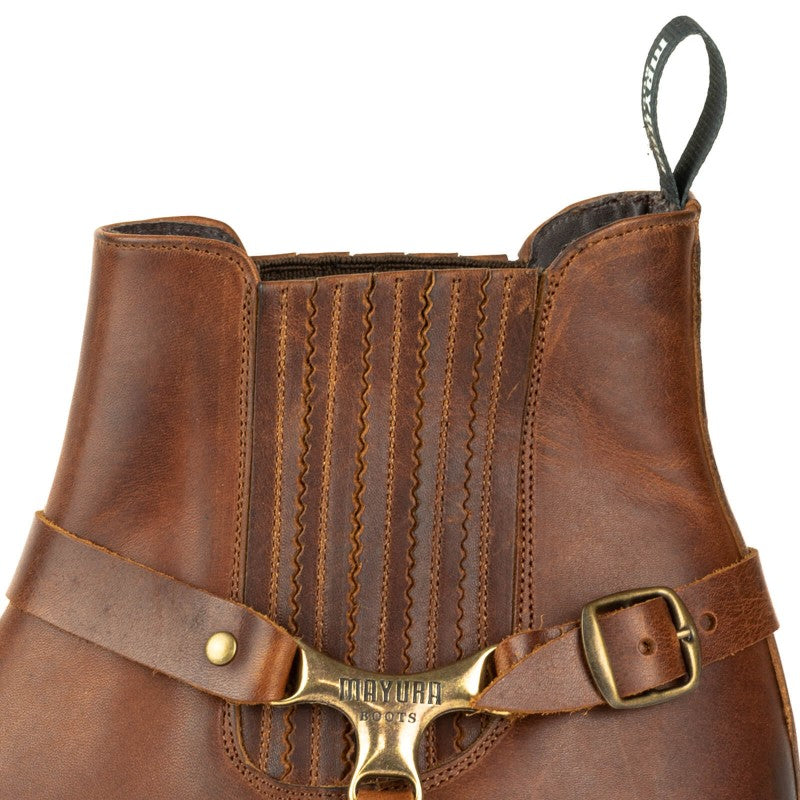 LEATHER ANKLE BOOTS WESTERN