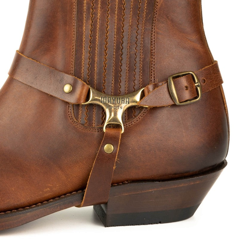 LEATHER ANKLE BOOTS WESTERN