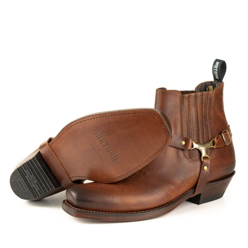 LEATHER ANKLE BOOTS WESTERN