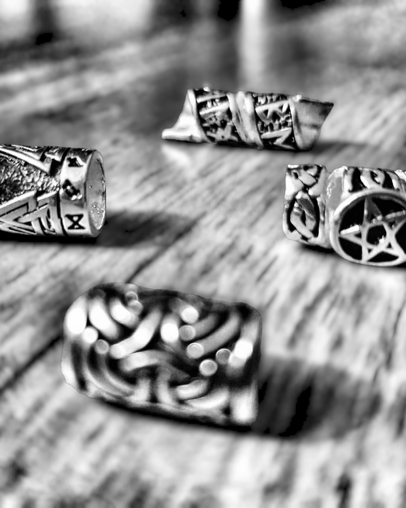 Beard Beads & Viking Jewelry - Rock & Gothic Beard Accessories | BlackHut