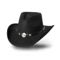 Moldable western cowboy felt hat Idaho black