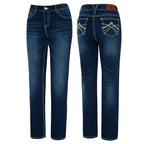 Women's Embroidered Bootcut Jeans Kimberly - Premium Western Denim