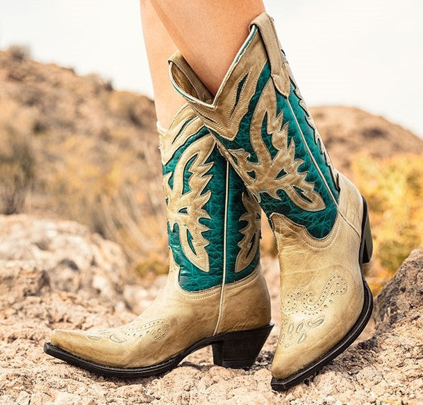 TWO COLORED LADIES BOOTS